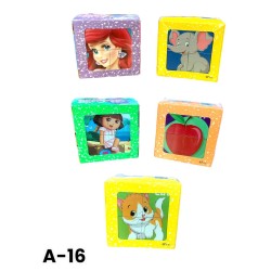 A-16 بازل مكعب 4 قطع بلاستيك 5*5