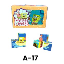 A-17 بازل مكعب 6 قطع بلاستيك 5*5