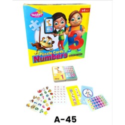 A-45 بازل بطاقات الارقام الانجليزية فوم 28*30