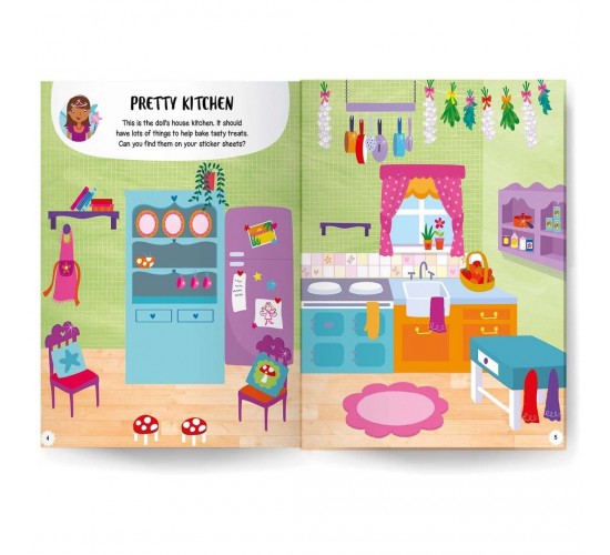 D-022 FAIRY DOLLS HOUSE STICKER BOOK