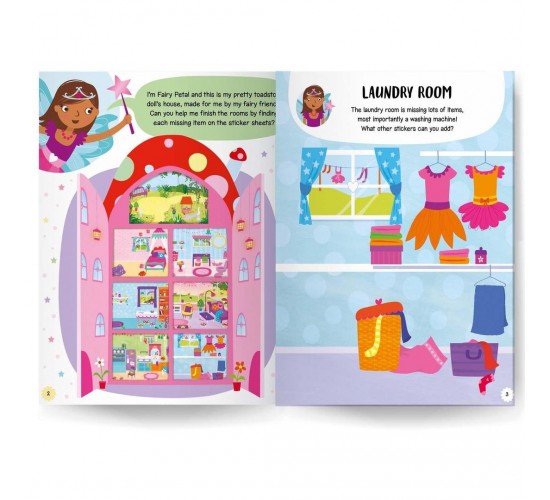 D-022 FAIRY DOLLS HOUSE STICKER BOOK