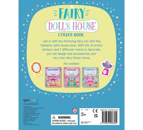 D-022 FAIRY DOLLS HOUSE STICKER BOOK