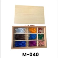M-040 خرز ملون مونتسوري مستورد M-040 خرز ملون مونتسوري مستورد