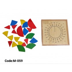 M-059 تقسيم الدوائر مونتسوري مستورد M-059 تقسيم الدوائر مونتسوري مستورد