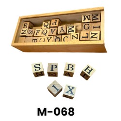 M-068 مكعبات الحروف مونتسوري مستورد 