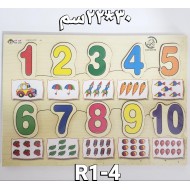 بازل ارقام انجليزي ومدلول كبير R1-4 بازل ارقام انجليزي ومدلول كبير R1-4