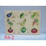 بازل مطابقه صغير خضروات R4-2