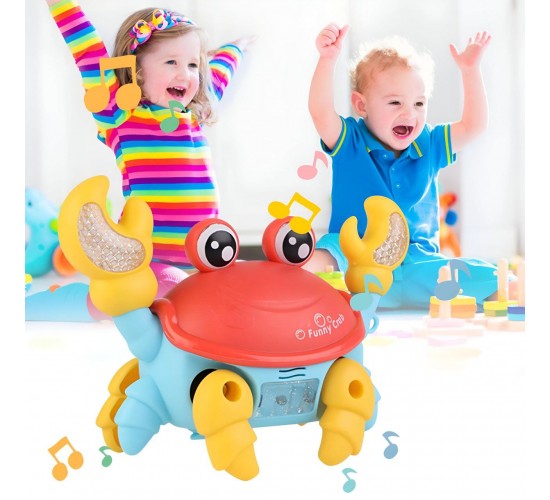 T-243 لعبة السلطعون المتحرك (Walking Crab – Funny Crab Toy)