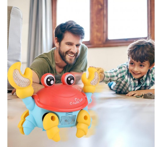 T-243 لعبة السلطعون المتحرك (Walking Crab – Funny Crab Toy)