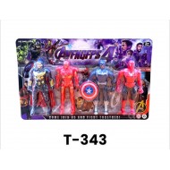 T-343 شخصيات أفنجرز 4*كارت 