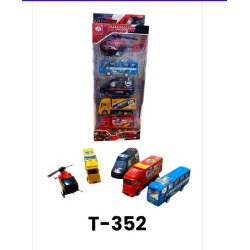 T-352 طقم عربيات 5 ف علبه أشكال 