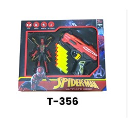 T-356 مسدس فل +شخصيه اسبيدرمان 