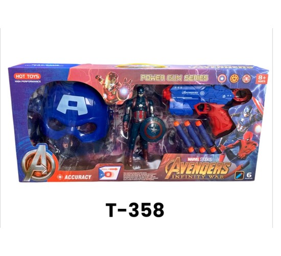 T-358 مسدس فوم+شخصيه+قناع 
