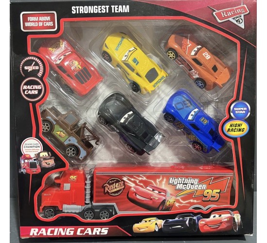 T-441علبة 6 عربيات كارز مع مقطورة826/153   22/080