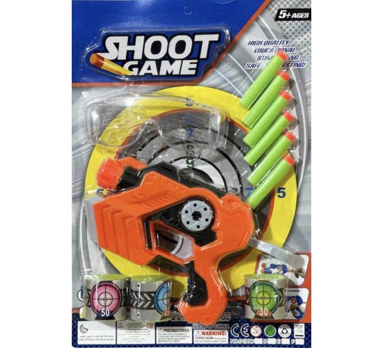 T-506 كارت مسدس ألعاب فل و نظارة  0136