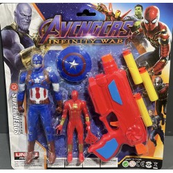 T-510 كارت مسدس فل مع 2 شخصية 3906  22/100