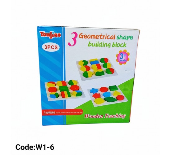 W1-6 علبه 3 لوحات اشكال هندسية 