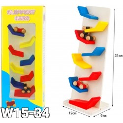 W15-34 منحدر سيارات خشب صغير 