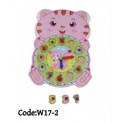 W17-2 ساعة شكل دبدوب 