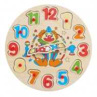 W17-9 ساعة خشب مهرج 