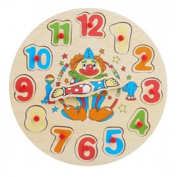 W17-9 ساعة خشب مهرج 