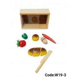 W19-3 علبة تقطيع خضار خشب 