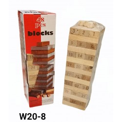 W20-8 جنجا بازل خشب 48 قطعه ارقام 