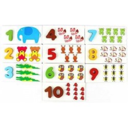 W21-1 ارقام انجليزي مجسمه + كروت 