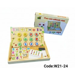 W21-24 ارقام وعمليات حسابيه وترتيب اشكال والوان 
