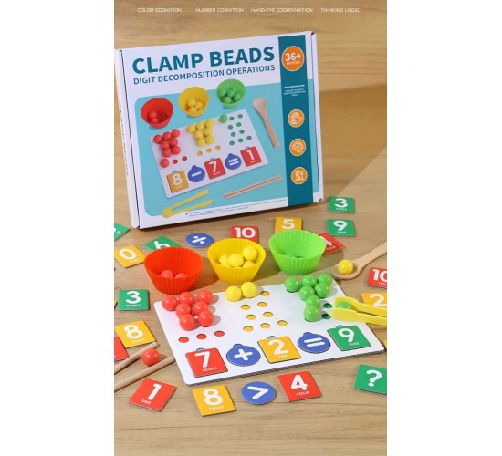 W21-48 لعبة تعليم الارقام و العمليات الحسابيه و تصنيف الوان