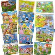 W22-11  بازل خشب  60 قطعه