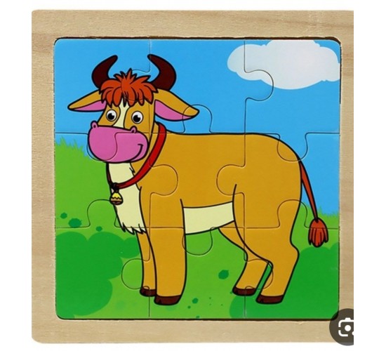 W22-16 بازل 9 قطع مستورد 15سم*15سم