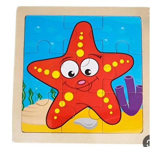 W22-16 بازل 9 قطع مستورد 15سم*15سم