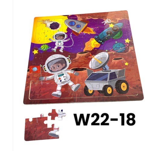 W22-18 بازل خشب 100 قطعه