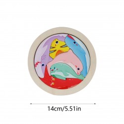 W22-94 بازل دائري حيوانات