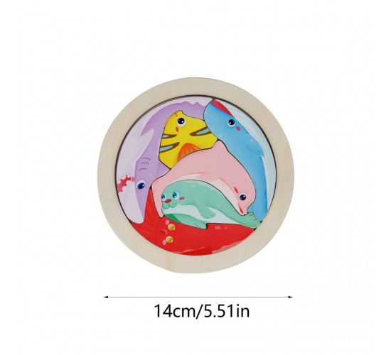 W22-94 بازل دائري حيوانات