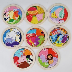 W22-94 بازل دائري حيوانات