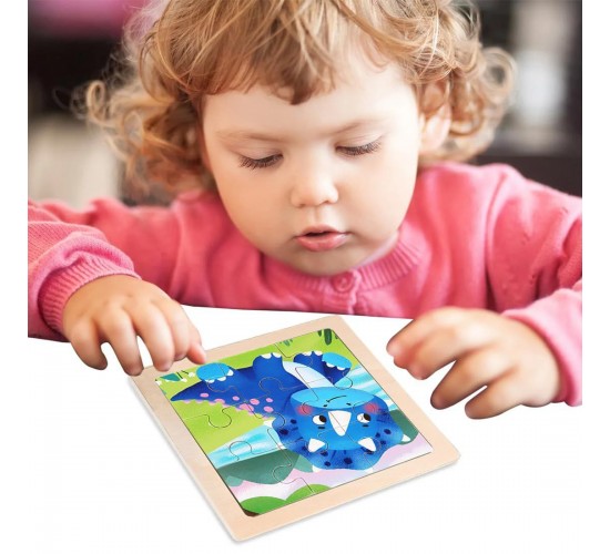 W22-97 بازل اشكال حيوانات 9 قطع مستورد 11سم*11سم