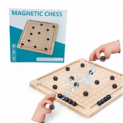 W23-48 شطرنج مغناطيس خشب