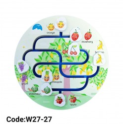 W27-27 متاهة فاكهة دائرية 