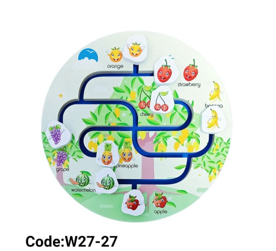 W27-27 متاهة فاكهة دائرية 