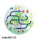 W27-27 متاهة فاكهة دائرية 