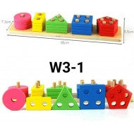 W3-1 ترتيب اشكال هندسية 5 قطع 