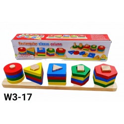 W3-17 ترتيب اشكال هندسية 5 قطع 