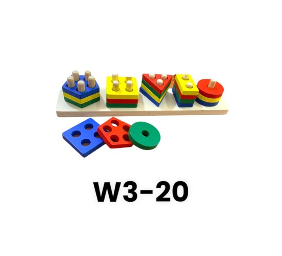 W3-20 ترتيب أشكال هندسيه ملونه