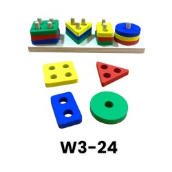 W3-24 ترتيب اشكال هندسية 4 قطع