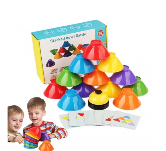 W31-62  لعبة اكواب السرعه 12 كوب 50 تمرين +جرس