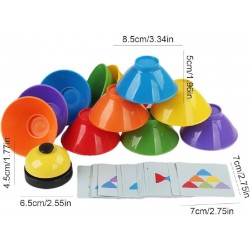 W31-62 لعبة اكواب السرعه 12 كوب 50 تمرين +جرس W31-62 لعبة اكواب السرعه 12 كوب 50 تمرين +جرس