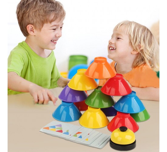 W31-62  لعبة اكواب السرعه 12 كوب 50 تمرين +جرس