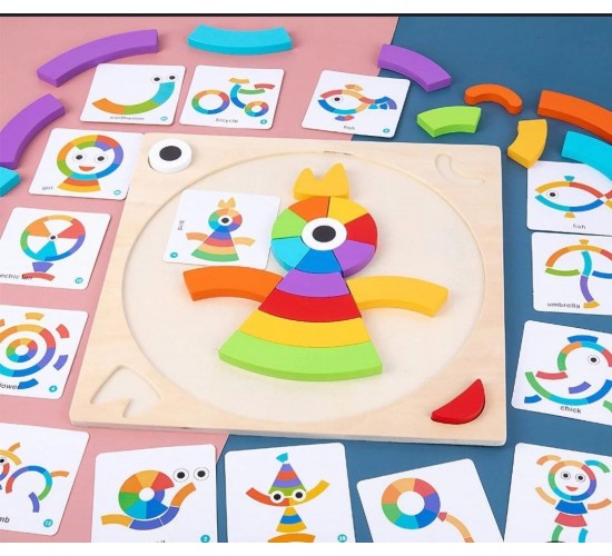 W31-68بازل الالوان الدائري 30 تمرين